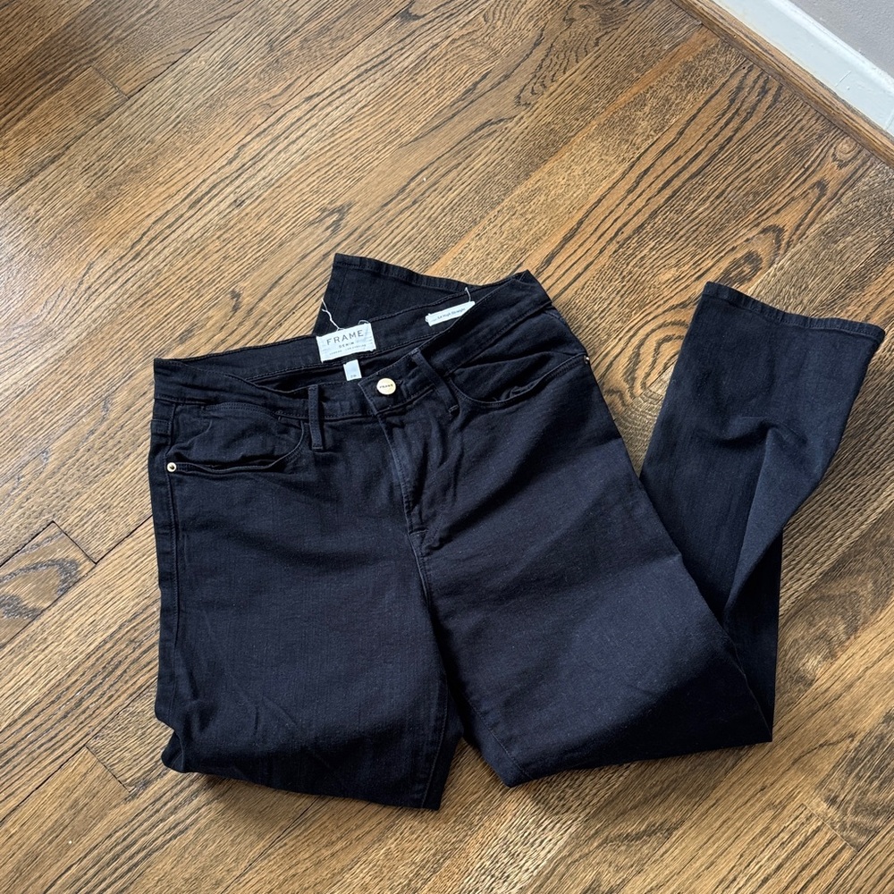 Frame le high straight jeans